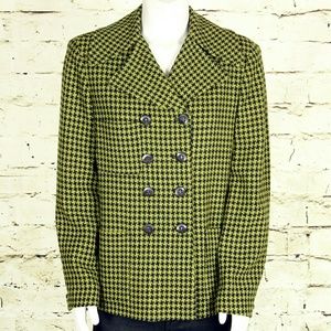NWOT / Tahari Wool Blazer / Green  / SZ 10